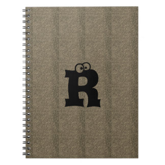 MODERN Brown Black CUTE Spiral Photo  Notebook