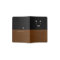 Modern Brown Black Travel Passport Cover with Name