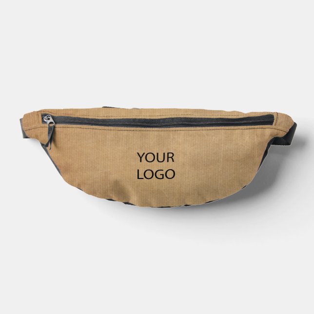 Modern Brown Business Logo Name Fanny Pack (Lay Down)