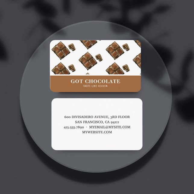 Modern Brown Chocolate Professional Card (Creator Uploaded)