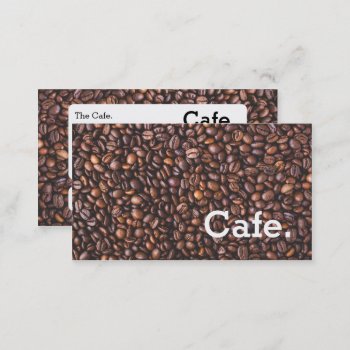 Modern Brown Coffee Beans Loyalty Punch-card Cafe by busied at Zazzle