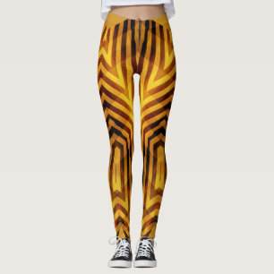 Modern brown color classic "Ratti_Creative_Arts"  Leggings
