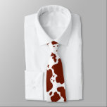 Modern Brown Cow Skin Texture Animal Print Neck Tie<br><div class="desc">Classic and trendy brown and white cow skin spots texture design home decor and gifts. Cow spots animal print</div>