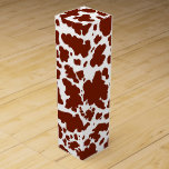 Modern Brown Cow Skin Texture Animal Print Wine Box<br><div class="desc">Classic and trendy brown and white cow skin spots texture design home decor and gifts. Cow spots animal print</div>