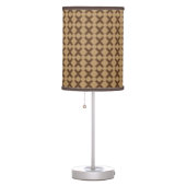 Modern Brown Diamond Pattern Table Lamp (Right)