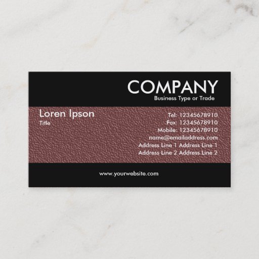 Customizable Modern - Brown Embossed Texture Business Card
