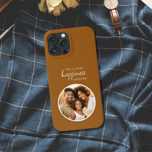 Modern Brown Family Photo iPhone 13 Pro Max Case