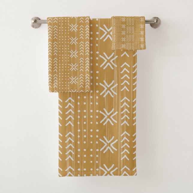 Modern Brown Mud cloth African Pattern (Insitu)