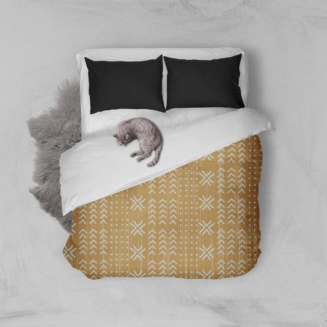 Modern Brown Mud cloth African Pattern Duvet Cover (Creator Uploaded)