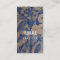 Modern brown paper chic vintage flowers blue paint