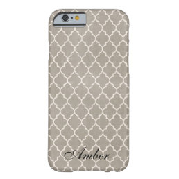 Modern Brown Pattern Personalized iPhone 6 Case