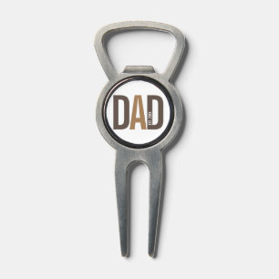 Modern Brown Personalized Dad Established Divot Tool