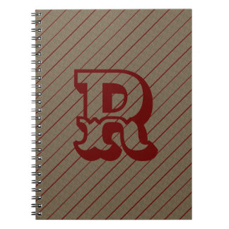 MODERN BROWN RED CUTE Spiral Photo  Notebook