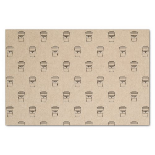 Modern Brown Simple Cute Coffee Tissue Paper