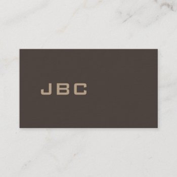 Modern Brown/tan 30o2 Business Card by pixelholicBC at Zazzle