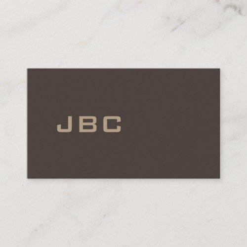 Modern BrownTan 30o2 Business Card