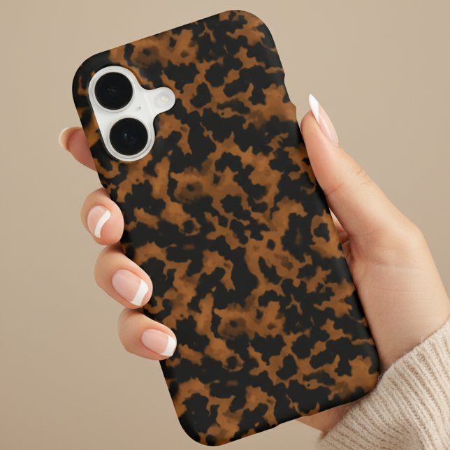 Modern Brown Tortoise Shell Stylish Case-Mate iPhone Case (Add a touch of chic charm to your phone with this Modern Brown Tortoise Shell Stylish iPhone Case! )
