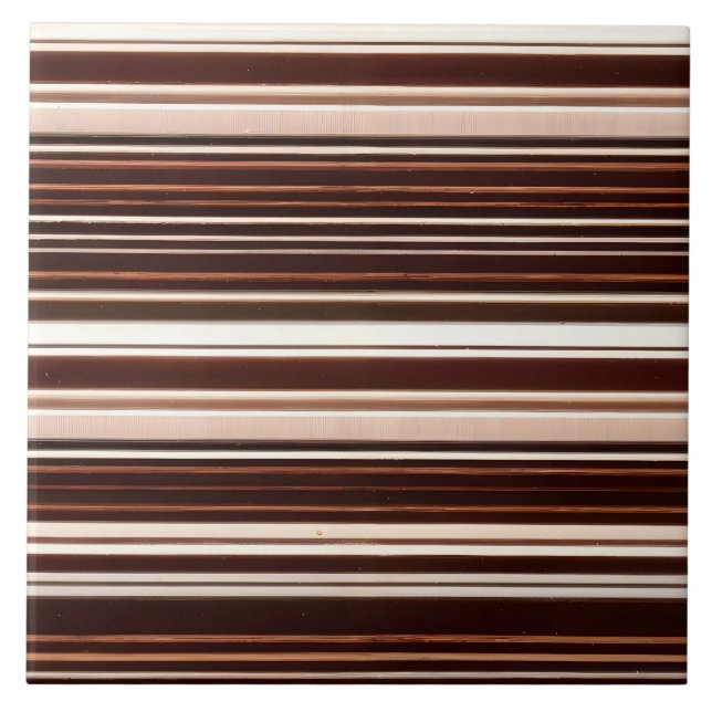Modern Brown White Luxury Linen Texture Collection Ceramic Tile (Front)