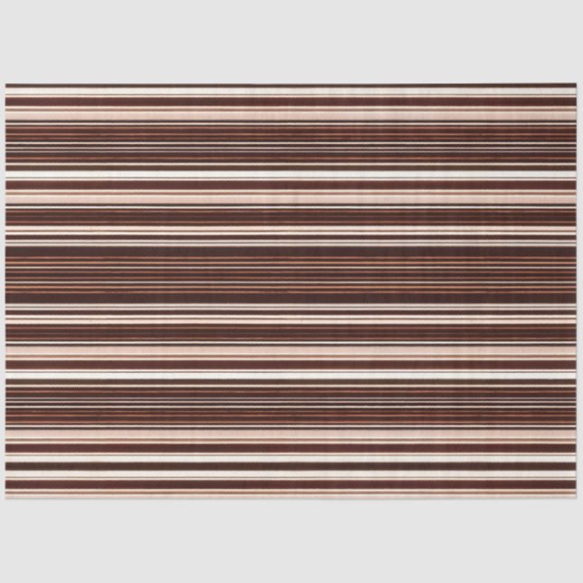 Modern Brown White Luxury Linen Texture Collection Tissue Paper (Front)