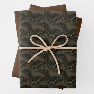 MODERN BROWN WRAPPING PAPER SHEETS