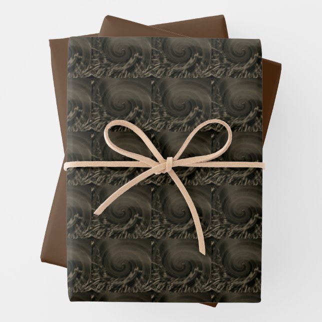 MODERN BROWN WRAPPING PAPER SHEETS (In situ)