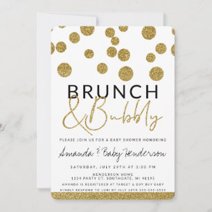 Modern Brunch & Bubbly Invitation
