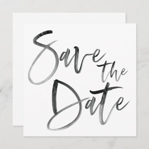 Modern Brush Calligraphy Script Wedding Save The Date