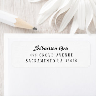 Modern Brush Handwritten Label