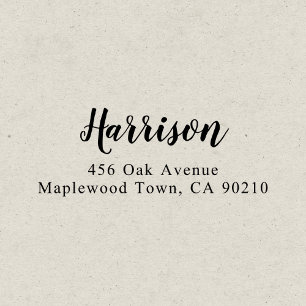 Modern Brush Script Calligraphy Simple Self-inking Self-inking Stamp