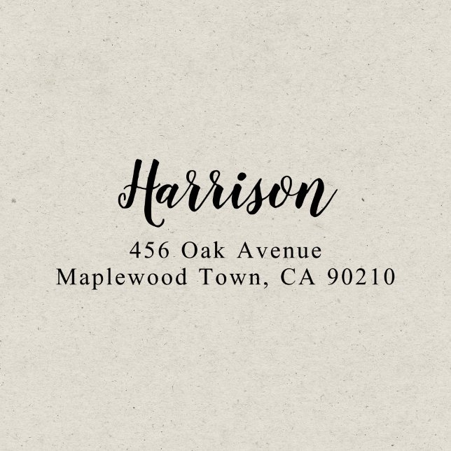 Modern Brush Script Calligraphy Simple Self-inking Stamp (Creator Uploaded)