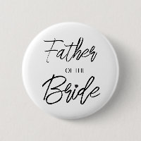 Modern Brush Script Father of The Bride Party