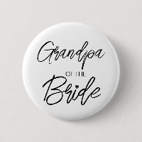 Modern Brush Script Grandpa of The Bride Party