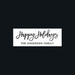 Modern Brush Script Happy Holidays Self-inking Stamp<br><div class="desc">Modern Brush Script Happy Holidays Ink Stamp</div>