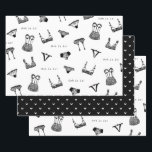 Modern Brush Script Lingerie Bridal Shower Wrapping Paper Sheets<br><div class="desc">Part of a lovely Lingerie Bridal Shower collection!</div>