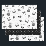Modern Brush Script Lingerie Bridal Shower Wrapping Paper Sheets<br><div class="desc">Part of a lovely Lingerie Bridal Shower collection!</div>