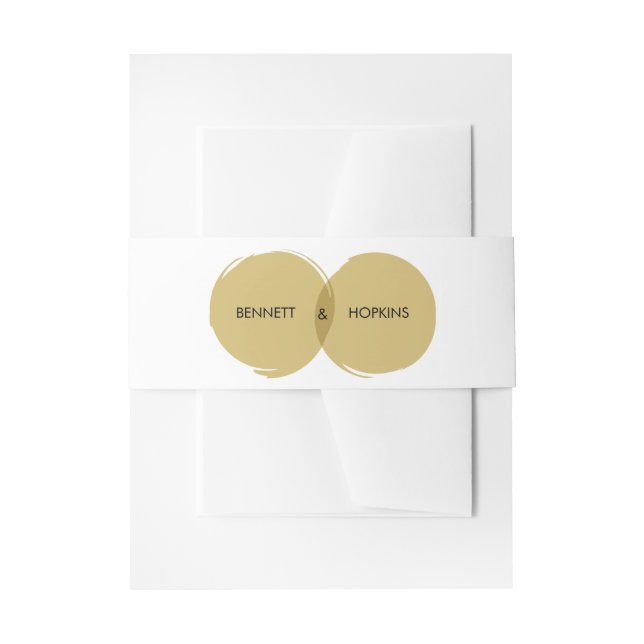 Modern Brush Strokes Belly Band (Front Example)