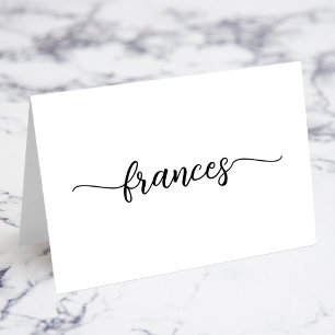 Modern Brush Style Script Name Place Cards