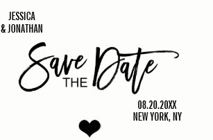black and white save the dates postcards zazzle