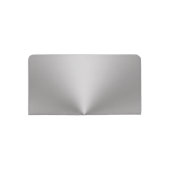 Modern Brushed Metal Look with Monogram & Name Checkbook Cover (Back)