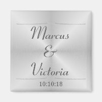 Modern Brushed Metal Wedding