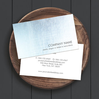 Modern Brushed Metallic Look Business Card by sm_business_cards at Zazzle
