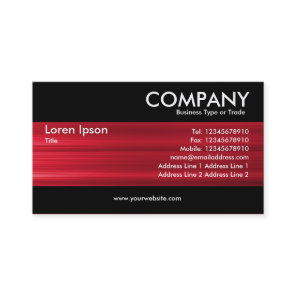 Modern - Brushed Red Texture Business Card