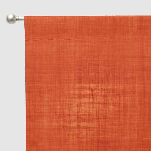 Modern Brushed Terracotta Burnt Orange Blackout Curtains (Pocket)