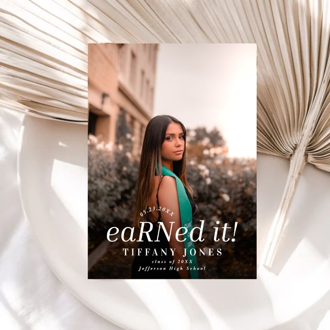 Modern BSC RN 4 Photos Nursing Graduation  Invitation (Creator Uploaded)