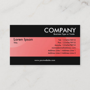 Modern - Bubble Cloud Red Business Card