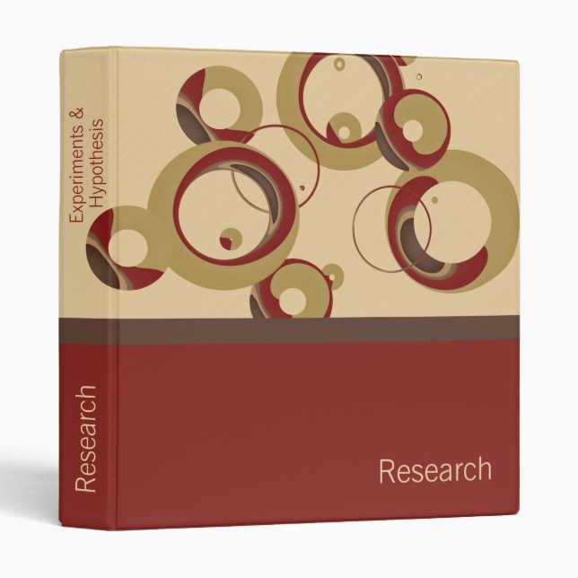 Modern Bubbles Binder - Beige (Front/Spine)