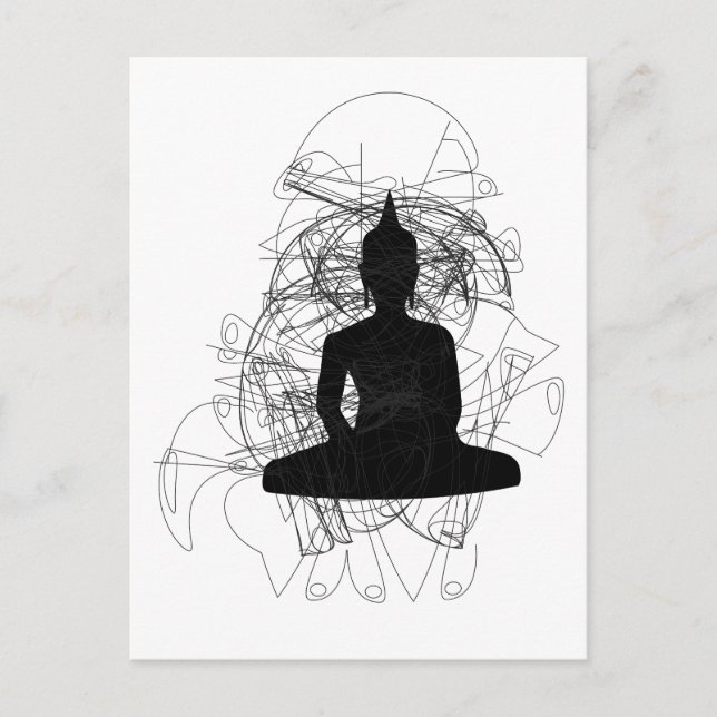 Modern Buddha Designs Energies Postcard (Front)