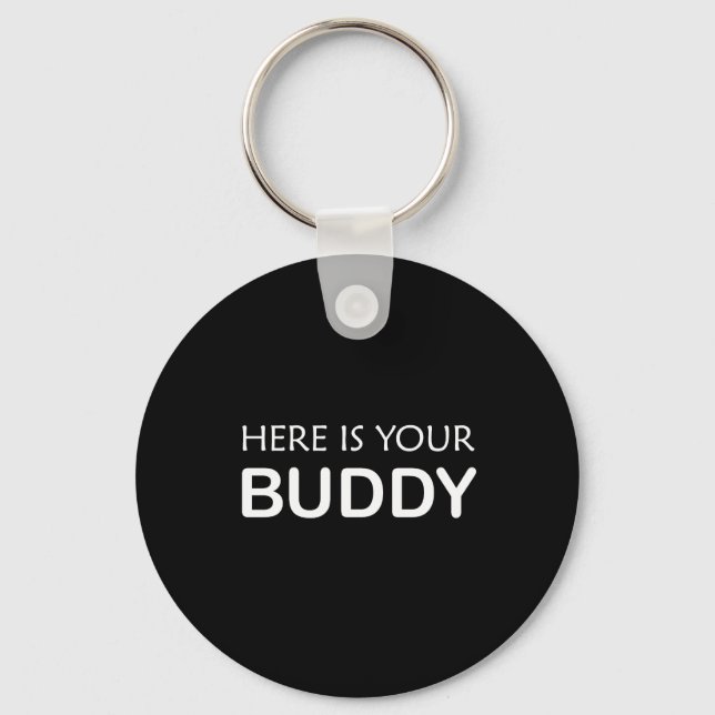 Modern Buddy Key Ring – Minimalist keychain  (Front)