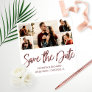 Modern Budget Wedding Save The Date Photo Collage