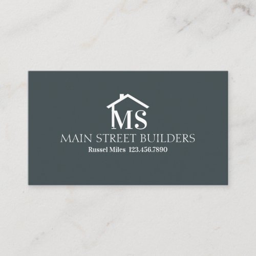 Modern Builder Construction Card